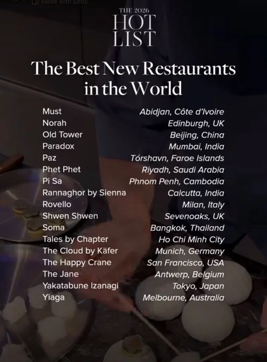 The 2026 Hot List — The Best New Restaurants in the World