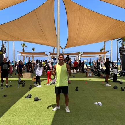 Seasonal beach gym